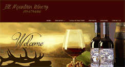 Desktop Screenshot of elkmountainwines.com